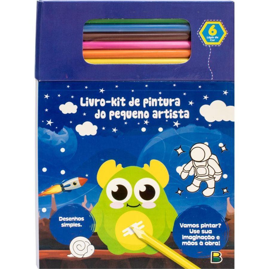 Livro Infantil 3 a 5 Anos - Kit de Pintura do Pequeno Artista: Azul Todolivro 1157060