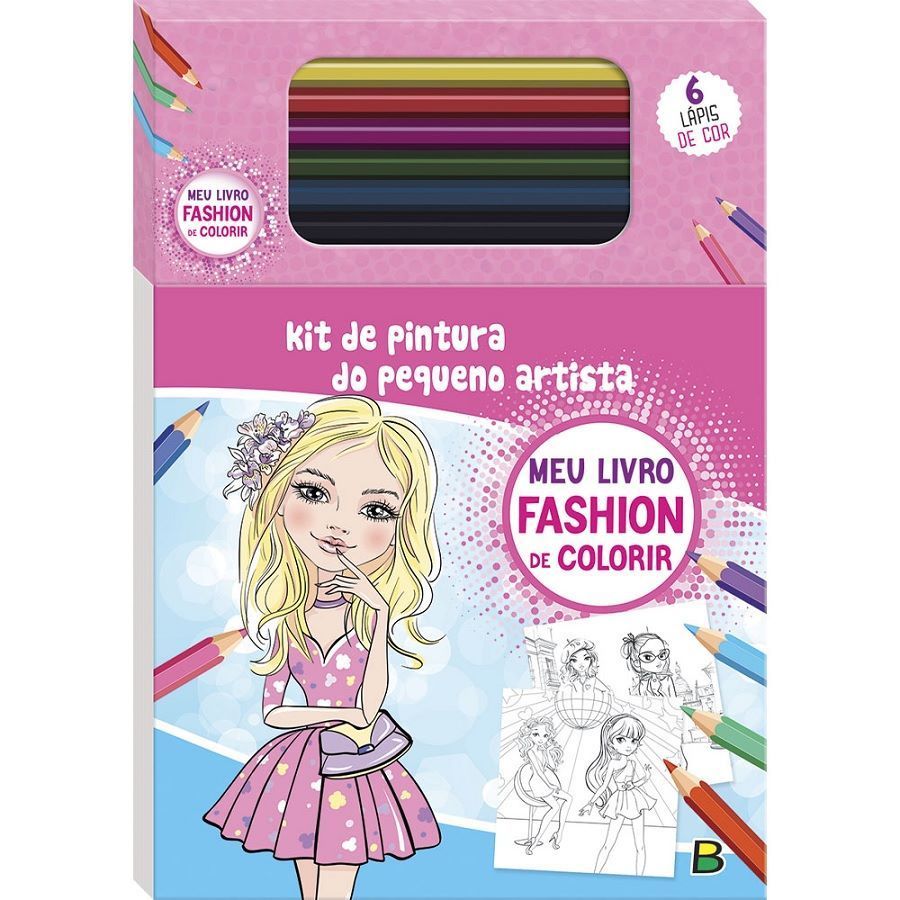 Livro Infantil 3 a 5 Anos - Kit de Pintura do Pequeno Artista Meu Livro Fashion Todolivro 
