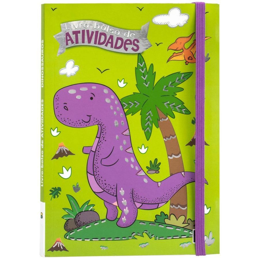 Livro Infantil 3 a 5 Anos - Livro-Bolso de Atividades: Dinossauros Todolivro 1163221