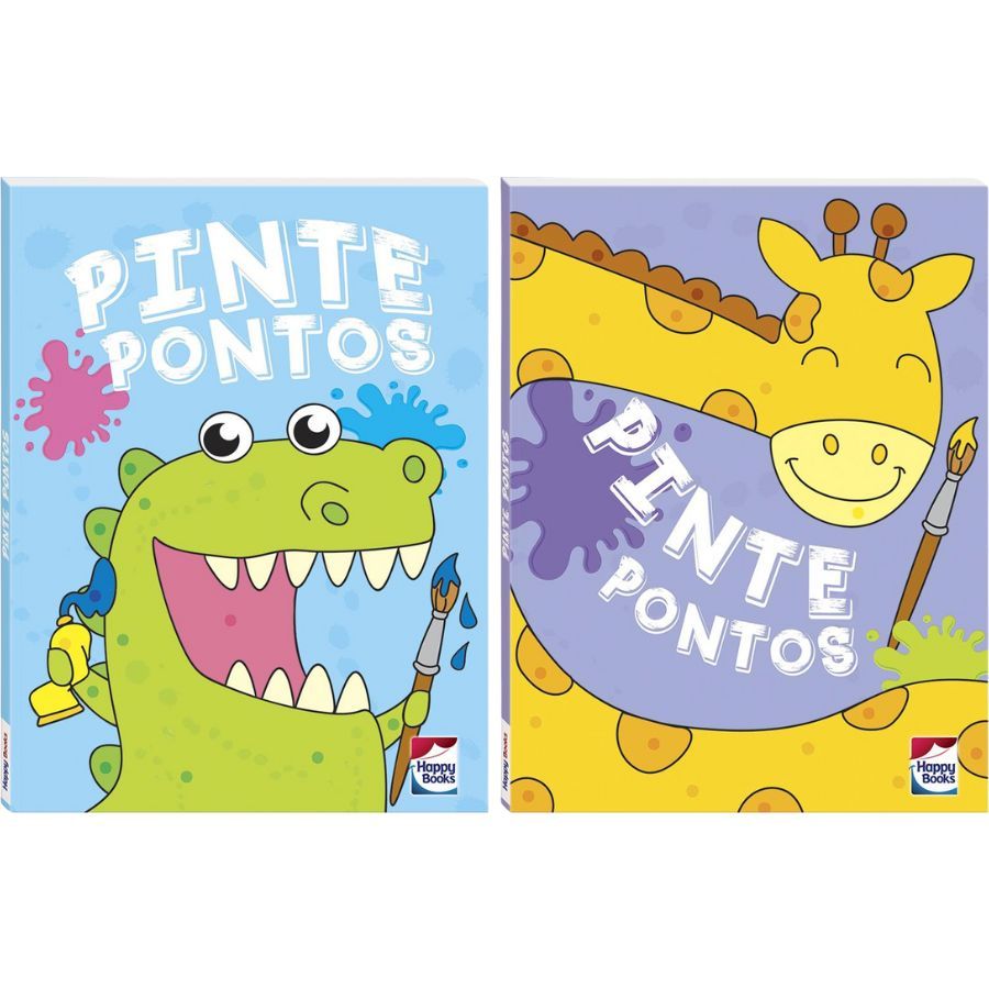 Livro Infantil 3 a 5 Anos - Pinte Pontos Happy Books