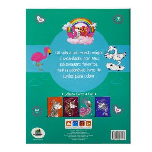 Livro Infantil 3 a 6 Anos Conto e Cor Flamingo Rosa Todolivro 