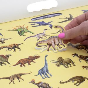 Kit Educativo Dinossauros em Madeira para Colorir - ENGENHA KIDS