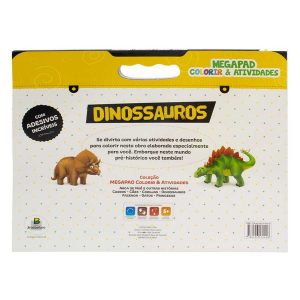 Livro Infantil 3 a 6 Anos Megapad Colorir e Atividades Dinossauros Todolivro