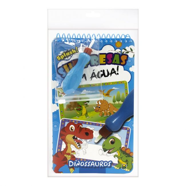 Livro Infantil 3 a 6 Anos Surpresas com Agua Dinossauros Todolivro 
