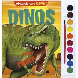 Livro Infantil 4 a 6 Anos - Brincando Com Aquarela: Dinos Todolivro 1157825