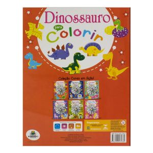 Livro Infantil 4 a 6 Anos Cores em Ação Dinossauro para Colorir Todolivro 