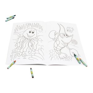 Livro Infantil 4 a 6 Anos Cores em Ação Oceano para Colorir Todolivro 