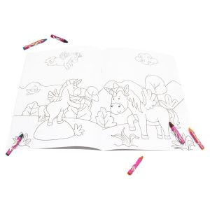 Livro Infantil 4 a 6 Anos Cores em Ação Unicornio para Colorir Todolivro 