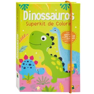 Livro Infantil 4 a 6 Anos - Superkit de Colorir: Dinossauros Todolivro 1164333