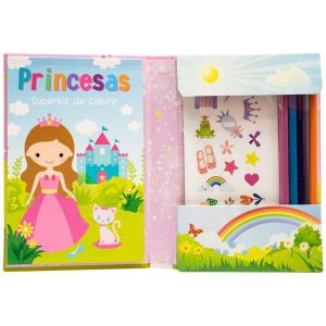Livro Infantil 4 a 6 Anos - Superkit de Colorir: Princesas Todolivro 1164350