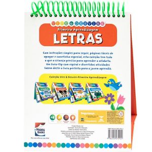 Livro Infantil 4 a 6 Anos - Vire e Desvire Primeira Aprendizagem: Letras Happy Books 309966