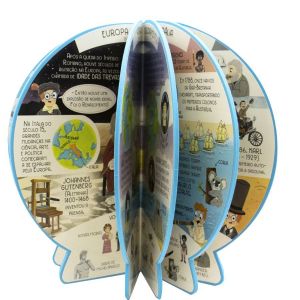 Livro Infantil 6 a 10 Anos - Livro-Globo: Atlas da História Mundial Happy Books