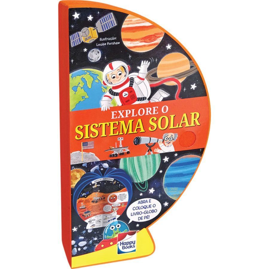 Livro Infantil 6 a 10 Anos - Livro-Globo: Explore o Sistema Solar Happy Books