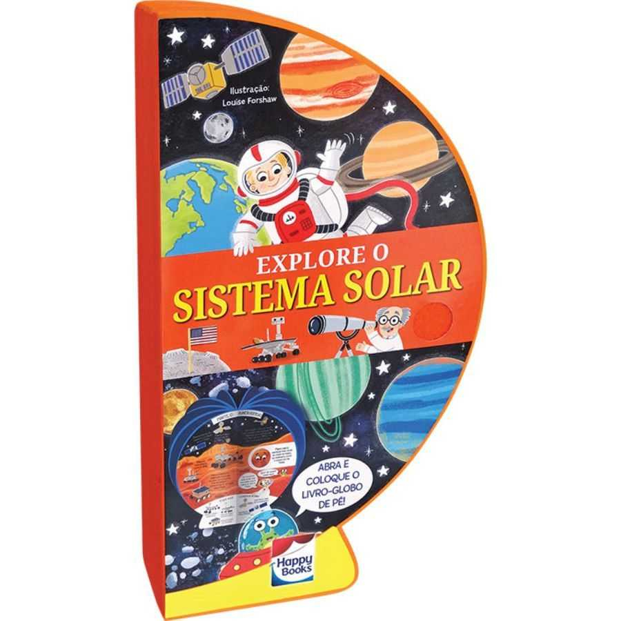 Livro Infantil 6 a 10 Anos - Livro-Globo: Explore o Sistema Solar Happy Books