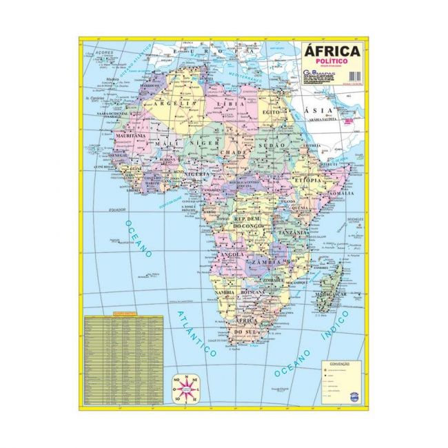 Mapa Político África - Glomapas