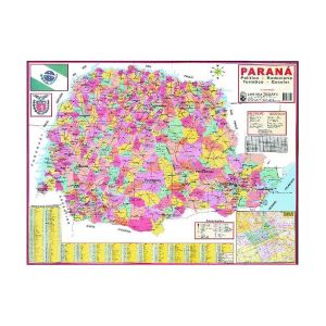 Mapa Político Estado do Paraná - Glomapas