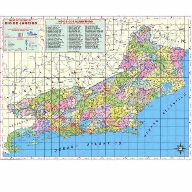 Mapa Estado do Rio de Janeiro Político Multimapas