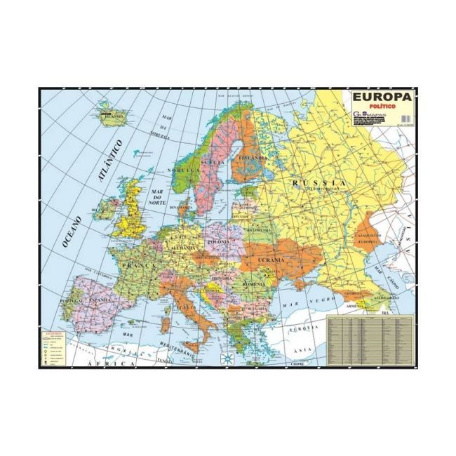 Mapa Europa Político Glomapas