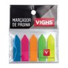 Marcador de Página Vighs 12 x 45mm Seta 5 cores 125 Folhas V-1570