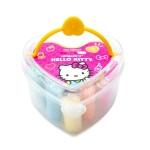 Massa de Modelar  7 Cores 175g Coração Hello Kitty + 5 Acessórios Leo & Leo 72565