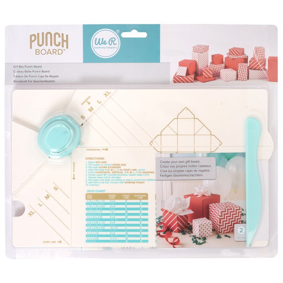 Mini Base Criativa Caixa de Presente (Gift Box Punch Board) We R 713340