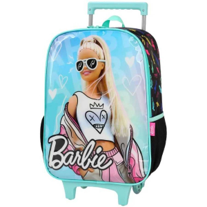 Mochila com Rodas Barbie Verde Luxcel IC39102BB-VD