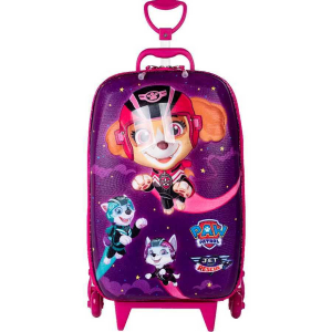 Mochila com Rodas + Lancheira Paw Patrol Skye Jet 3D Diplomata