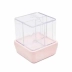 Organizador Porta Algodão c/ Tampa e 3 Divisórias + 1 Organizador Dello 3091.HG