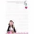 Papel de Carta 14 x 21cm pct. c/5 Unid Litoarte