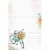 Papel de Carta 14 x 21cm pct. c/5 Unid Litoarte