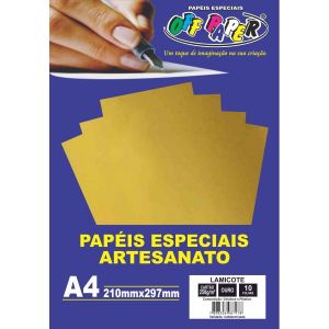 Papel Lamicote A4 250g c/10 Folhas Off Paper