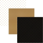 Papel para Scrapbook Hot Stamping 30 x 30cm Litoarte