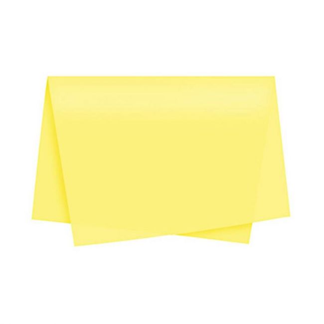 Papel Seda 48 x 60cm Liso VMP pct c/100 Fls - Amarelo 
