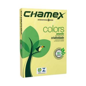 Sulfite Color 75g A4 210 x 297mm Amarelo pt c/500 Fls Chamex