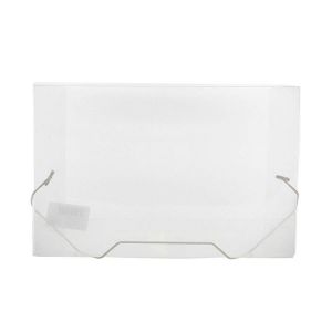 Pasta Aba Elástico Plástica 1/2 Ofício (Mini) 20mm Soft Cristal Polibras 160017