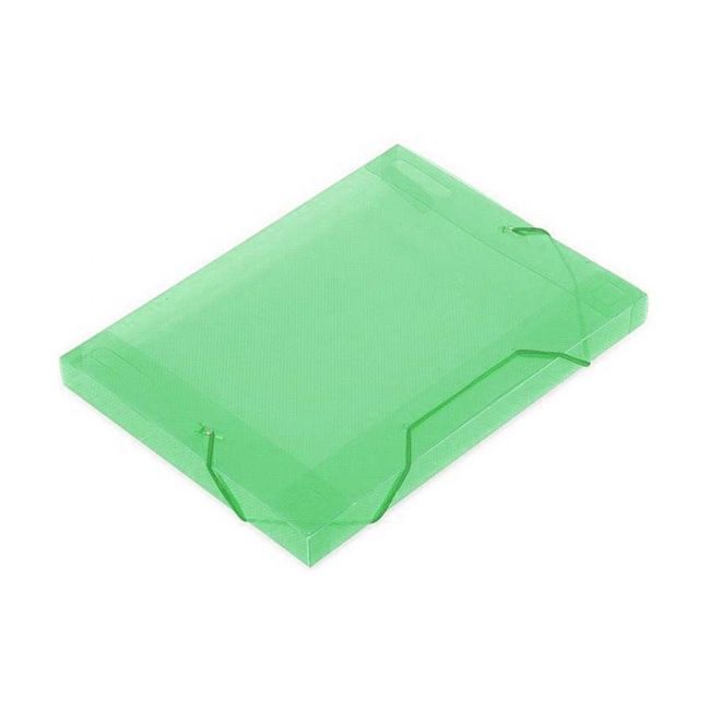 Pasta Aba Elástico Plástica Ofício 40mm Verde Soft Polibras 160508