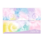Pasta Sanfonada A4 12 Divisórias Plástica Tie Dye SunnyDay Plástica Dello 6100