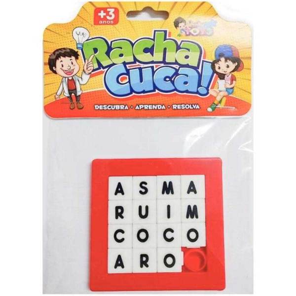 Racha cuca 2 peças letras e numeral