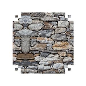 Plástico Adesivo Decorado 45cm x 10 metros VMP - Pedra Mosaico