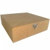 Porta Bijuteria Dobradiça e Fecho MDF 6mm com 09 Divisórias 24 x 24 x 7,5 cm