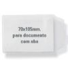 Porta Documento P/Rg c/Aba Cristal 7x10,5cm - Acp pt c/100 Unid.