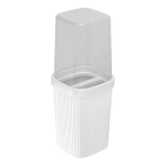 Porta Escova Classic Frisos Branco Plasútil 13823