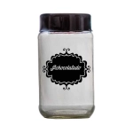 Porta Mantimento Vidro 800ml Achocolatado Vetrolar
