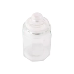 Pote de Vidro Hermético Quadrado 300ml Clink c/4 Peças CK6717