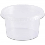 Pote Descartavel com Tampa Redondo  250ml pct c/24 Unid PraFesta