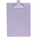 Prancheta Plástica Ofício Super Prendedor Plástico Waleu - Lilas Pastel 