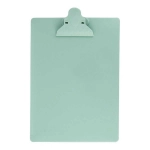 Prancheta Plástica Ofício Super Prendedor Plástico Waleu - Verde Pastel 