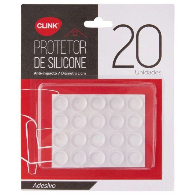 Adesivo Protetor Anti Impacto Silicone 10mm c/20 Und Clink CK4001