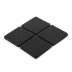 Protetor em Borracha Quadrado 4cm Clink CK4007 pct c/8 Unid