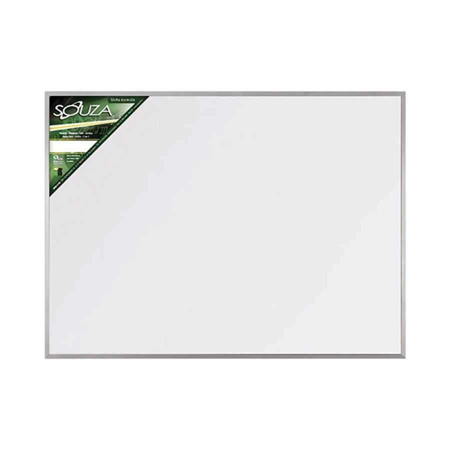 Quadro Branco Moldura Alumínio 200 x 120cm Luxo Souza 5108